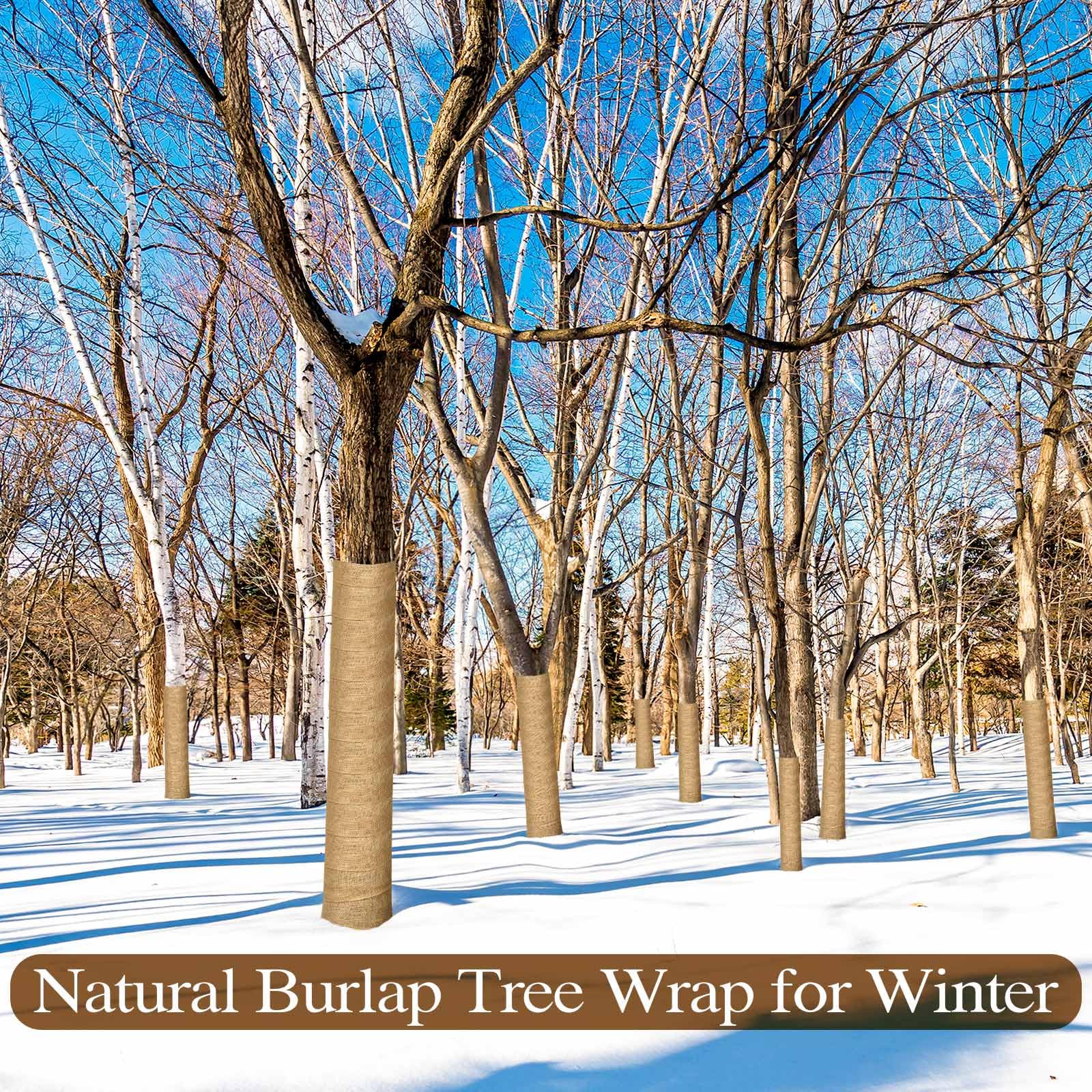 SYWHXY tree bark protection wrap safely shields trunks in rough weather.