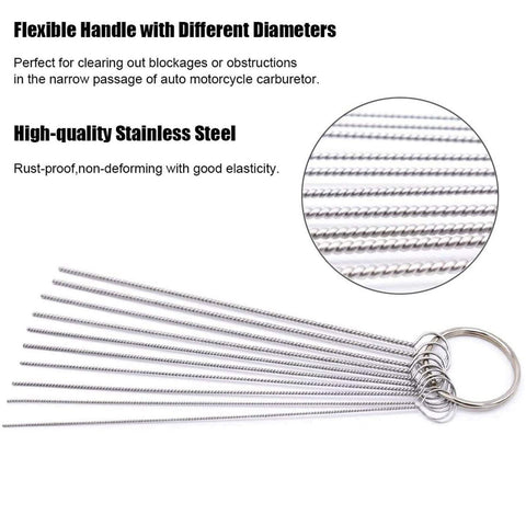 Sz Machparts 10 needles provide precise clearance for tiny openings.