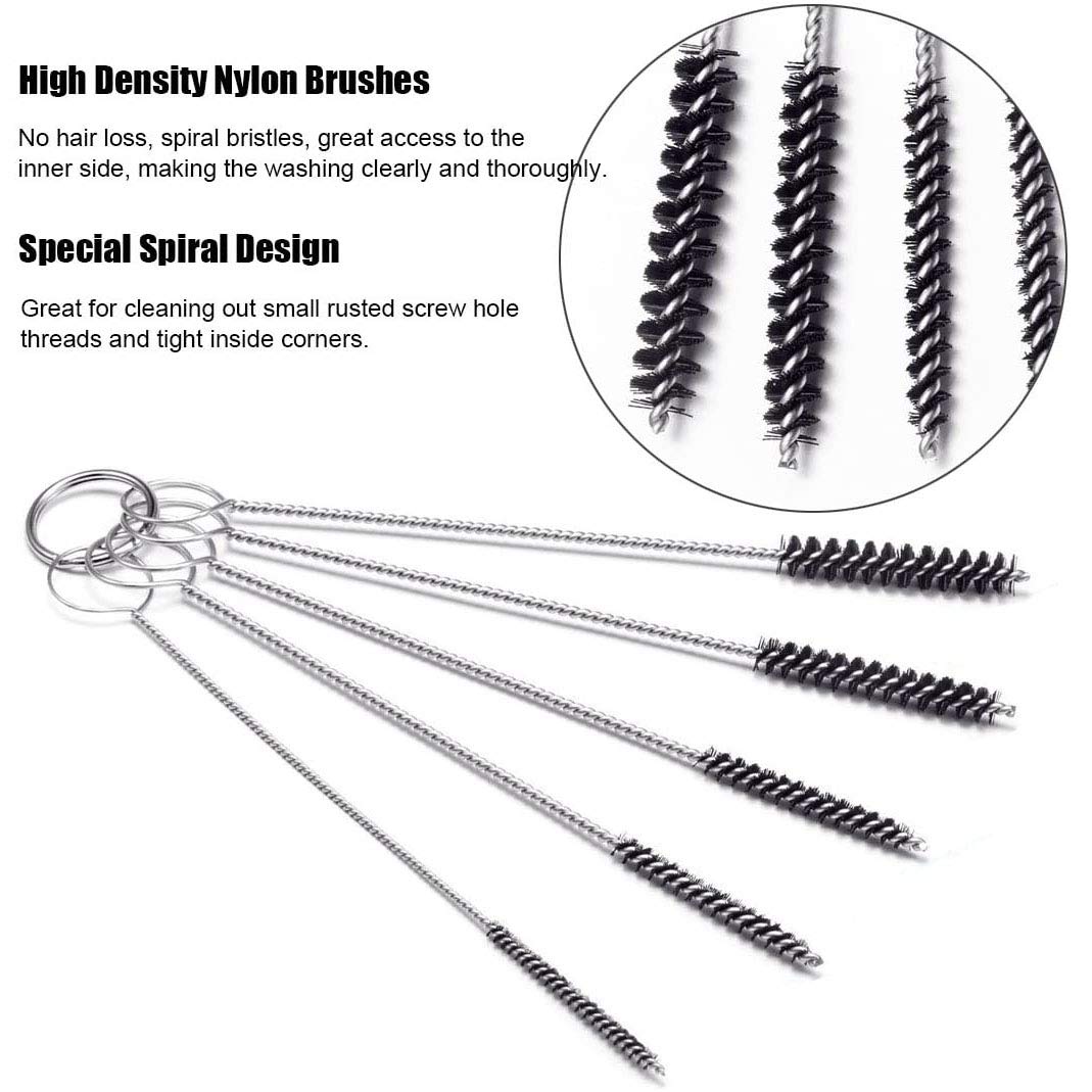Sz Machparts 5 nylon brushes bendable for curved passages.