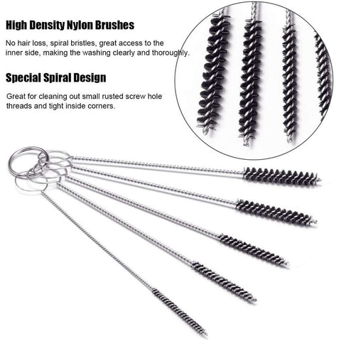 Sz Machparts 5 nylon brushes bendable for curved passages.