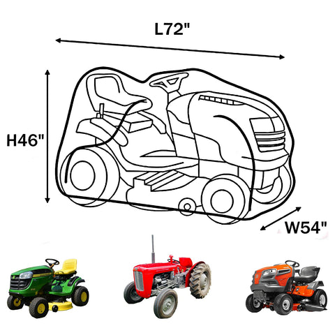 Szblnsm lawn mower cover features elastic hem for a secure wind-resistant fit
