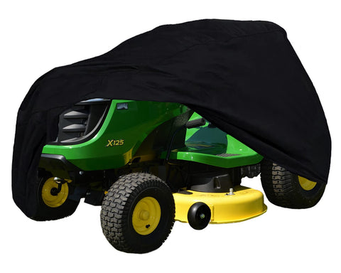 Szblnsm riding lawn mower cover protects a 54-inch deck from rain and dust