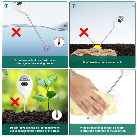 SZHLUX garden use testing soil moisture before watering
