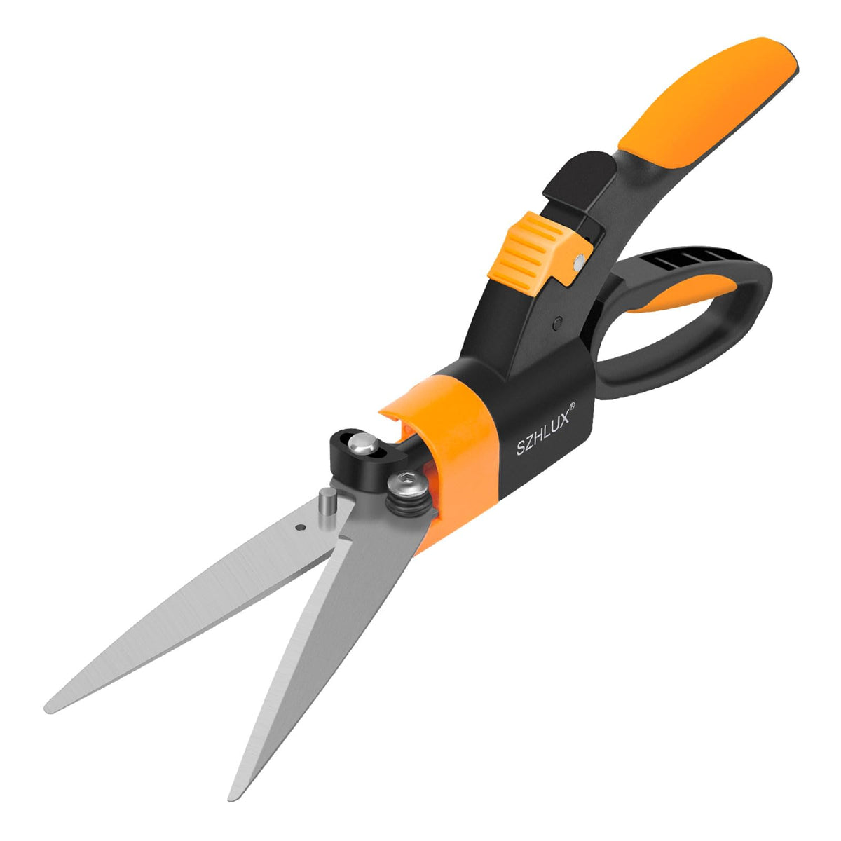 SZHLUX grass shears with 360-degree swivel blades for precise edging.