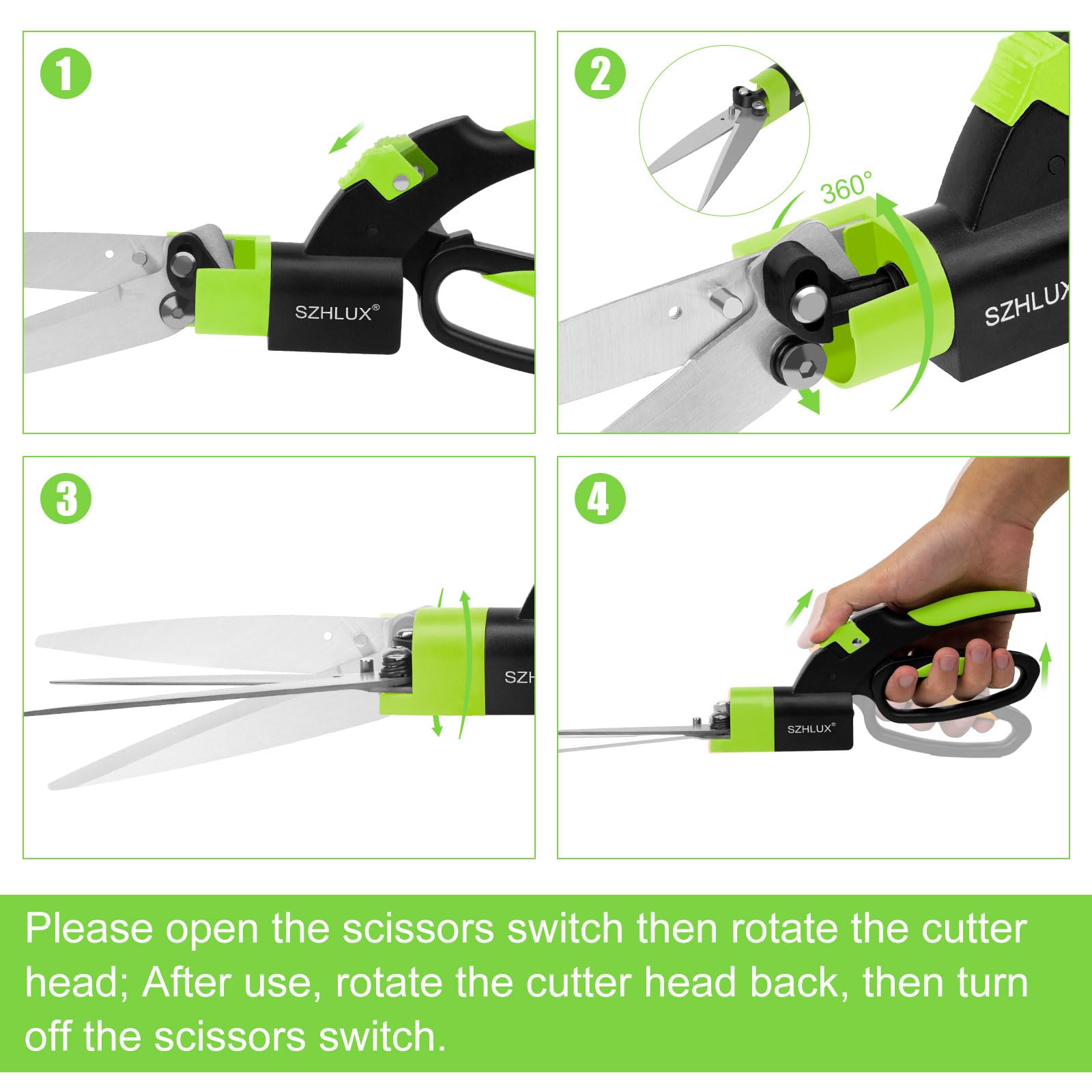 SZHLUX grass shears edging along beds for neat lines