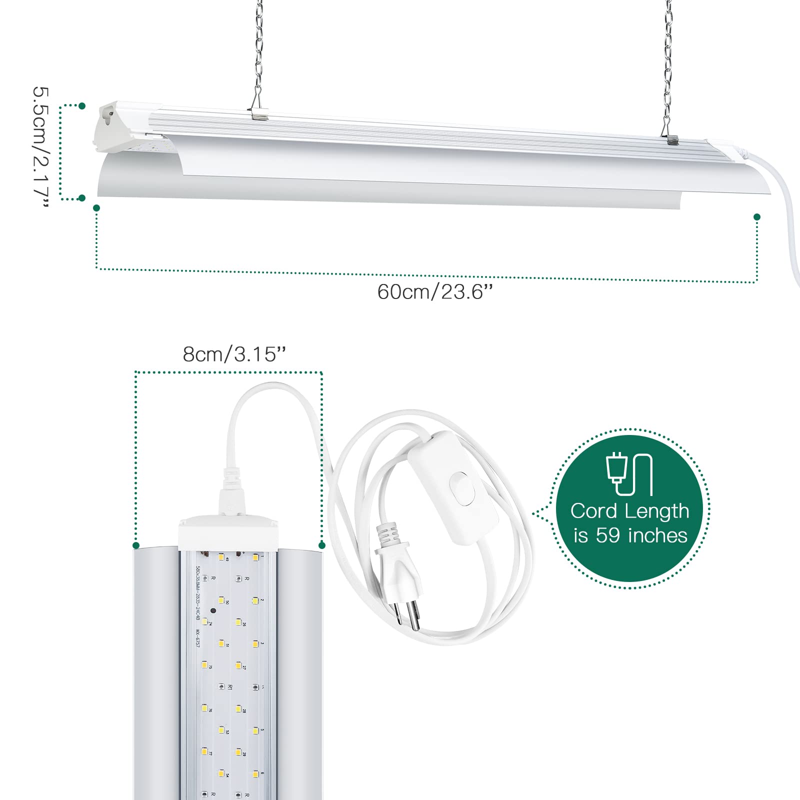 SZHLUX aluminum shell delivers efficient heat dissipation for longevity.