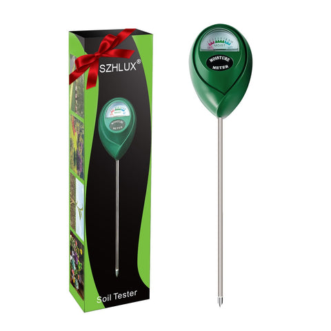 SZHLUX moisture meter dial reading for precise watering guidance.