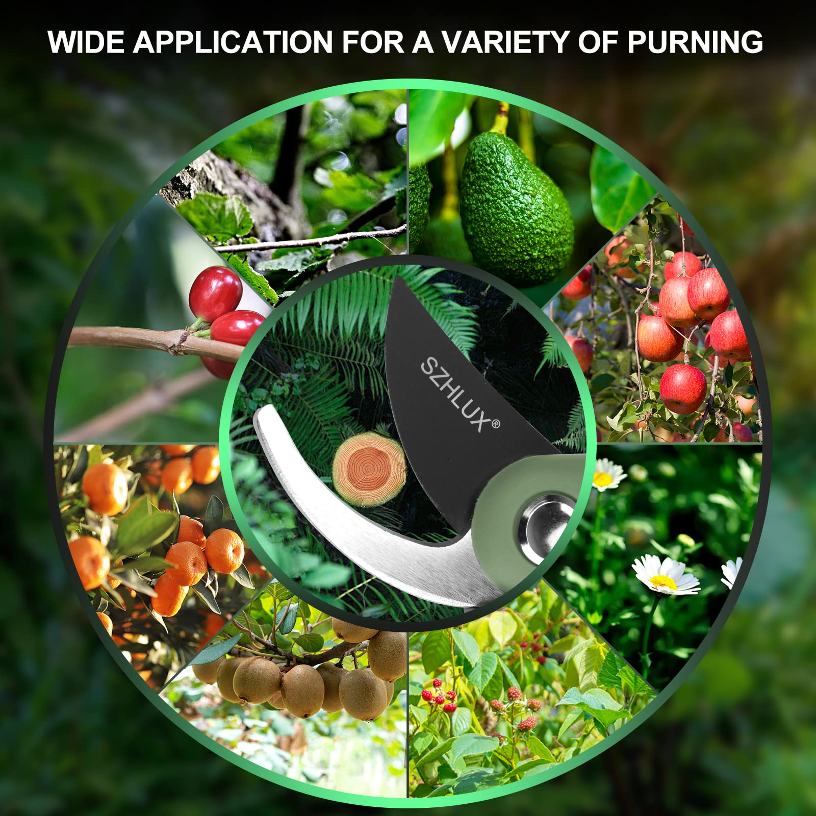 SZHLUX pruning shears ideal for deadheading and shaping roses