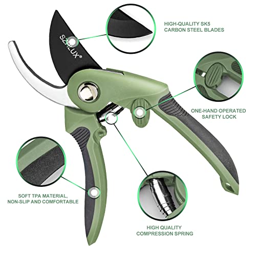SZHLUX pruning shears handle grip for comfortable non-slip cutting