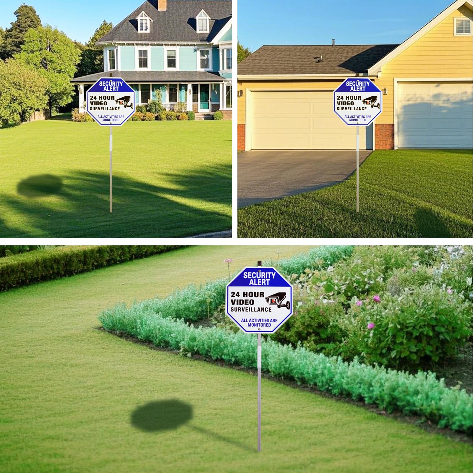 SZhuiyun yard sign in-ground setup enables quick, tool-free installation