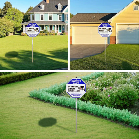 SZhuiyun yard sign in-ground setup enables quick, tool-free installation