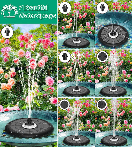 SZMP fountain offers 7 nozzles for varied water shapes