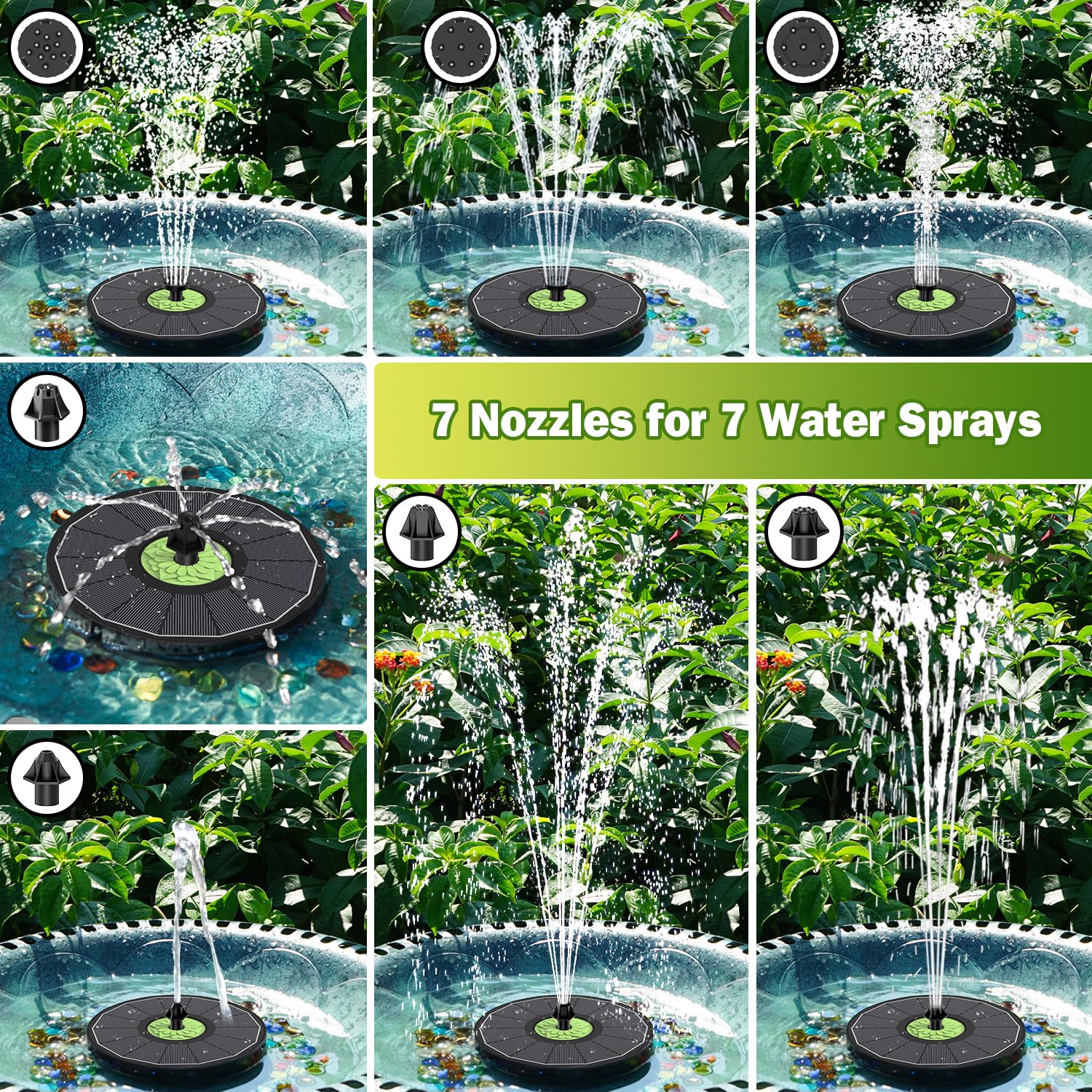 SZMP anti-drift design keeps water contained and tidy.