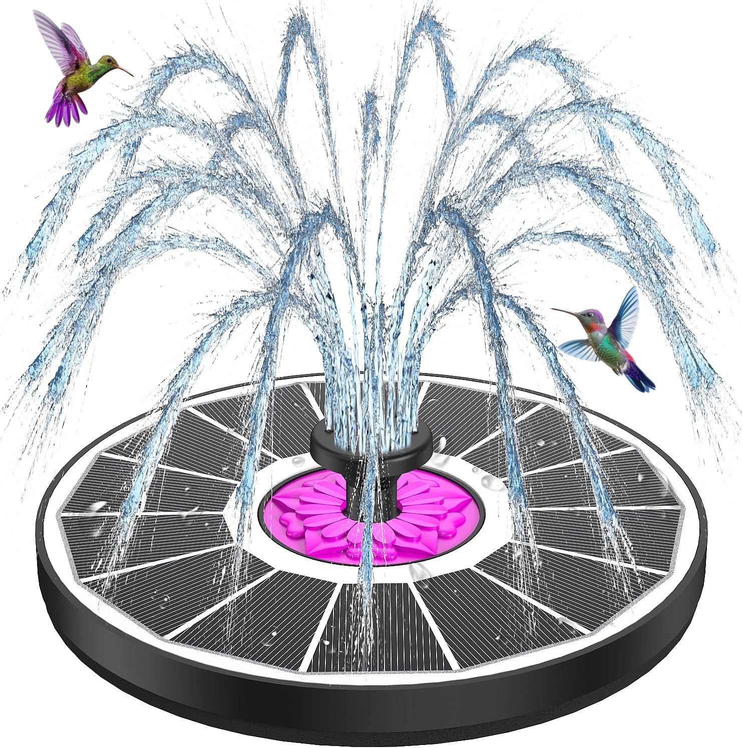 SZMP Powerful 3.5W solar panel powering a durable fountain in sunlight for reliable outdoor use