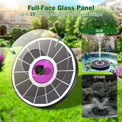 SZMP fountain with 7 nozzles creating spray for garden spectacle