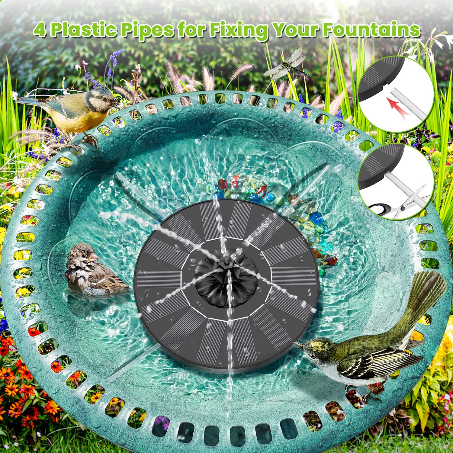 SZMP fountain four fixed rods enhance stability and reduce spills.