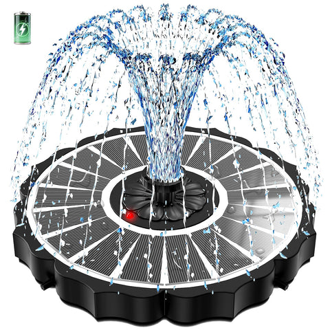 SZMP solar fountain with glass panel captures sunlight for steady operation and aesthetics.