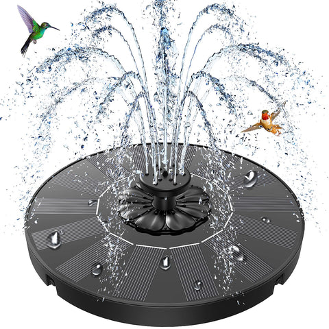 SZMP Solar Fountain upgrade assembly in a sunny garden for effortless setup.