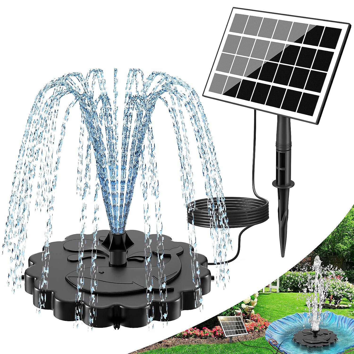 SZMP solar panel all-glass for efficient fountain operation