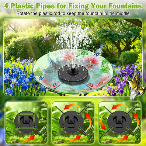 SZMP glass-panel solar fountain for durable outdoor energy.