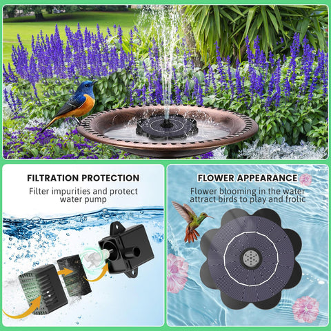 SZMP stabilizers with four plastic fixers keep fountain steady