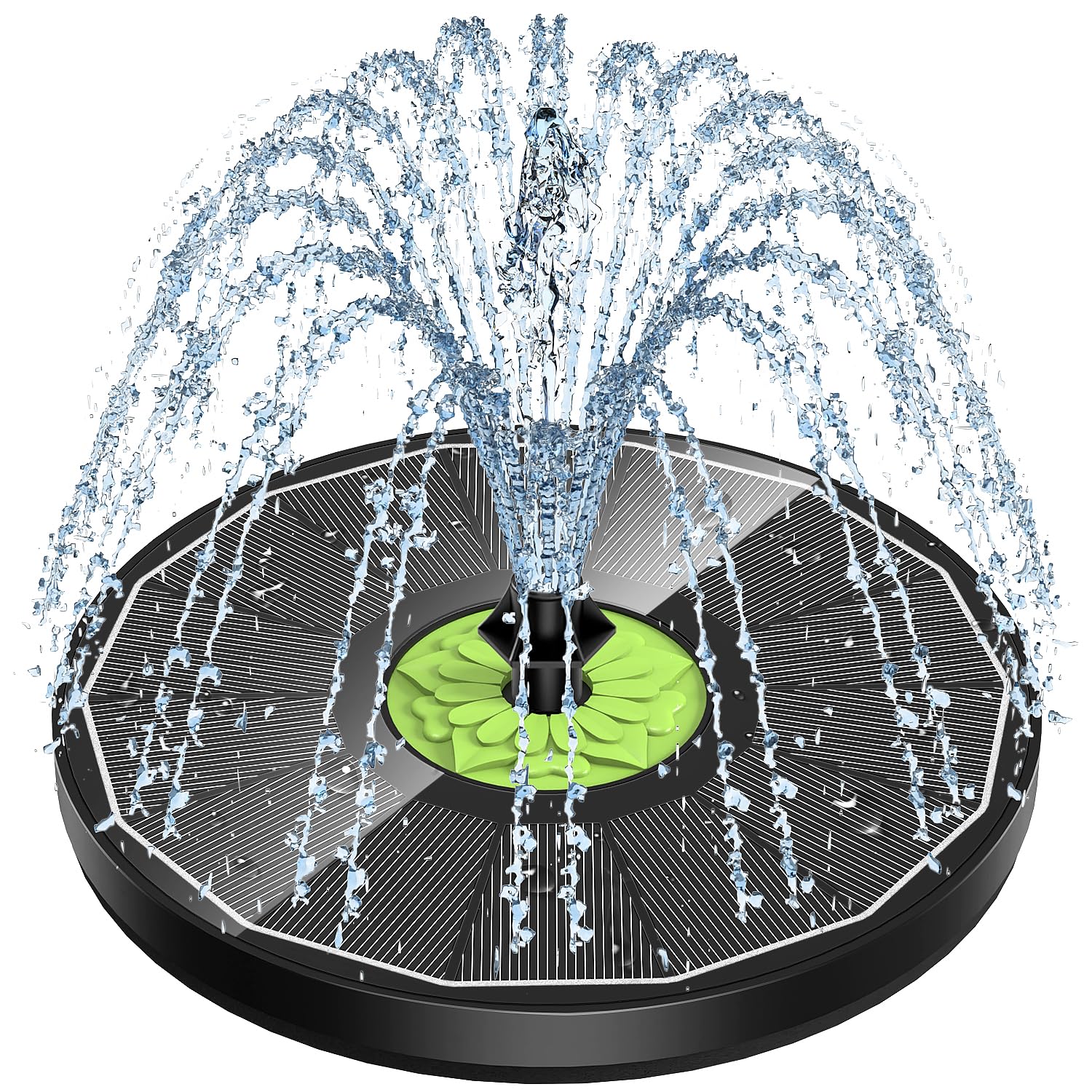 SZMP Upgraded glass panel delivers durable solar power for steady fountain spray.