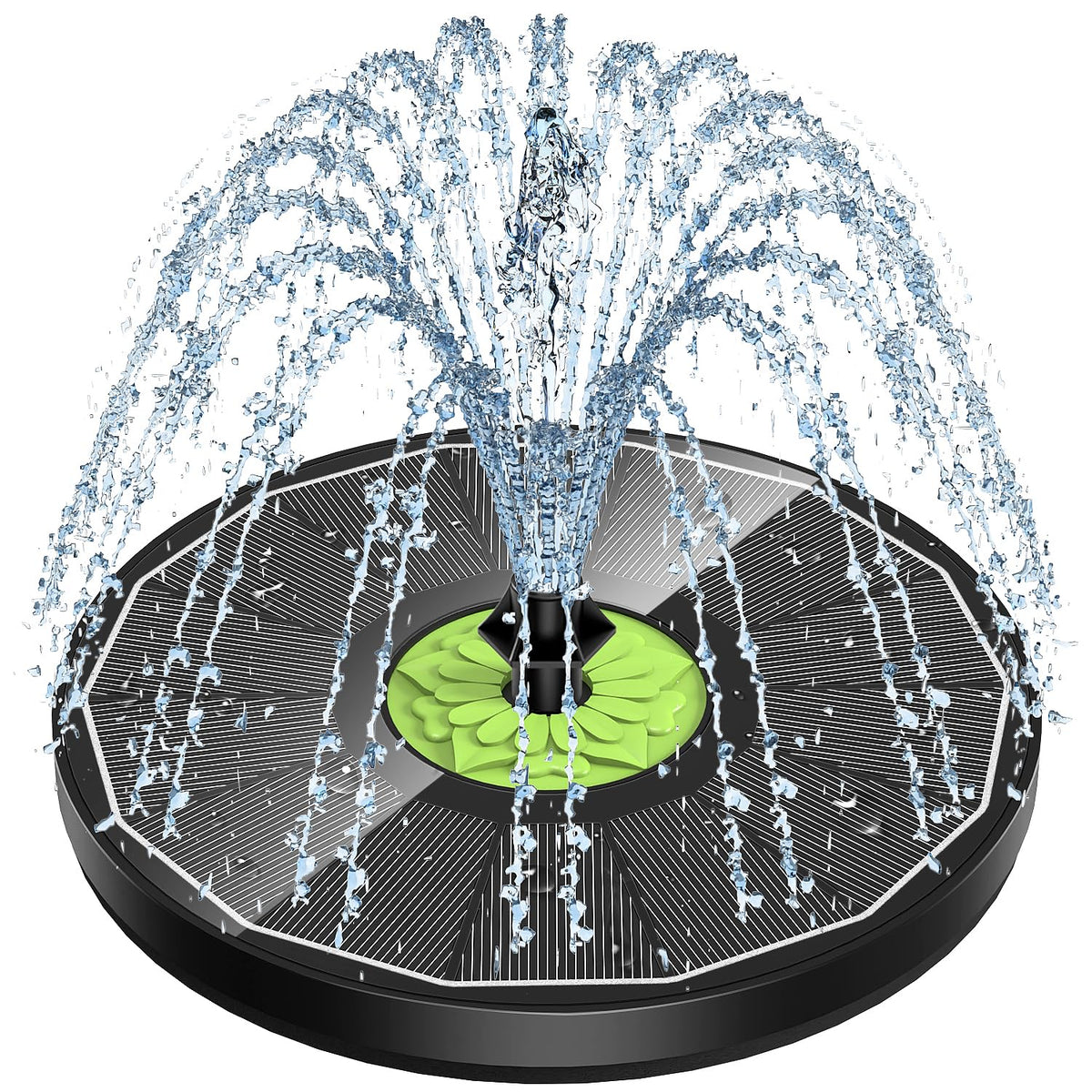 SZMP Upgraded glass panel delivers durable solar power for steady fountain spray.