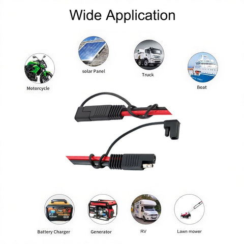 SZMXUCK reverse polarity adapter for flexible solar and vehicle connections
