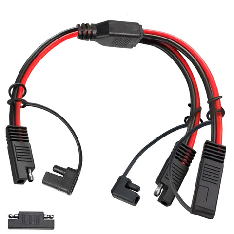 SZMXUCK SAE Y splitter cable assembly with heavy 10 AWG wiring for durable power sharing