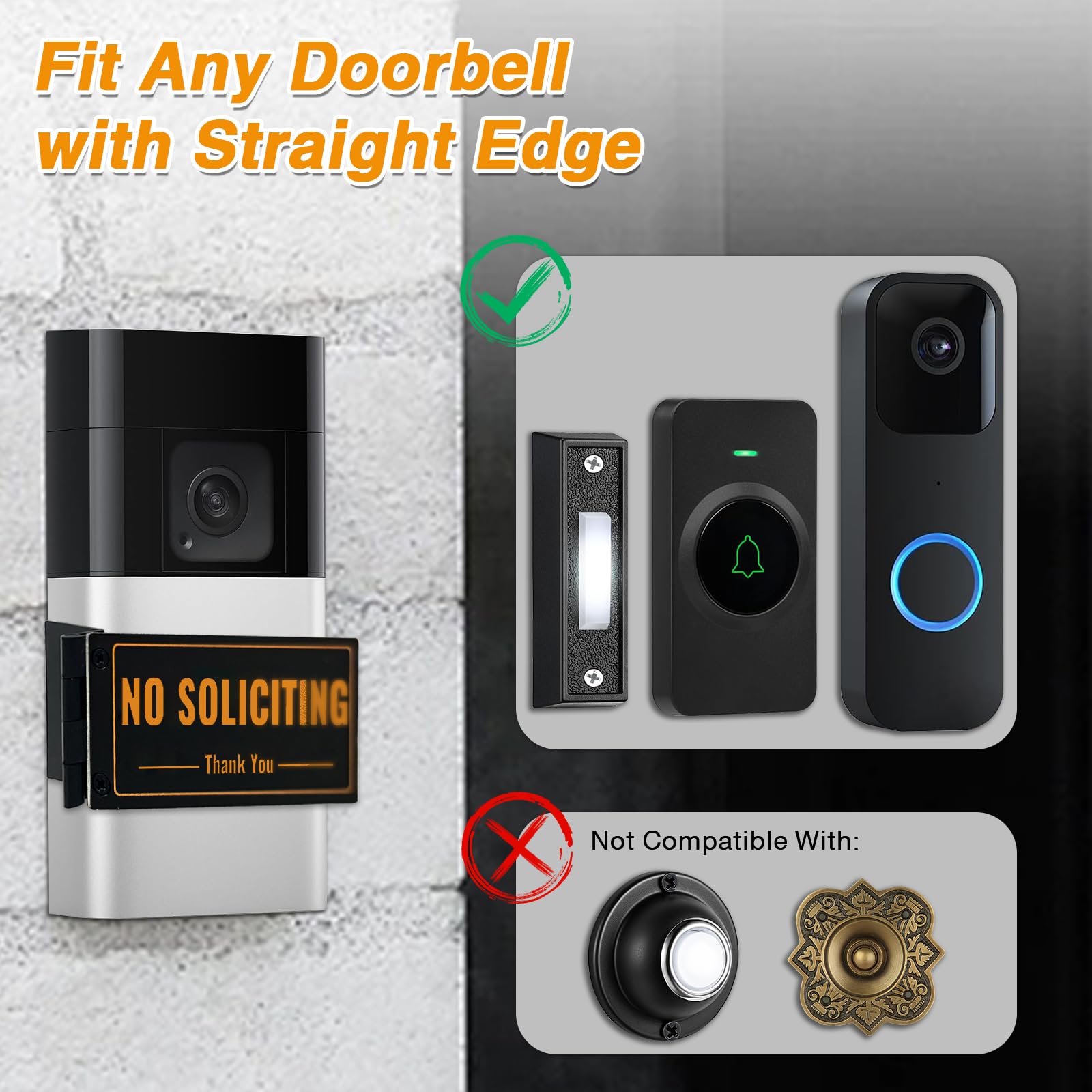 SZTGR doorbell cover is waterproof and UV-resistant for outdoor durability.