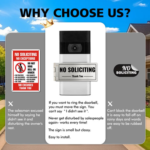 SZTGR doorbell cover in vertical mode displaying Do Not Disturb