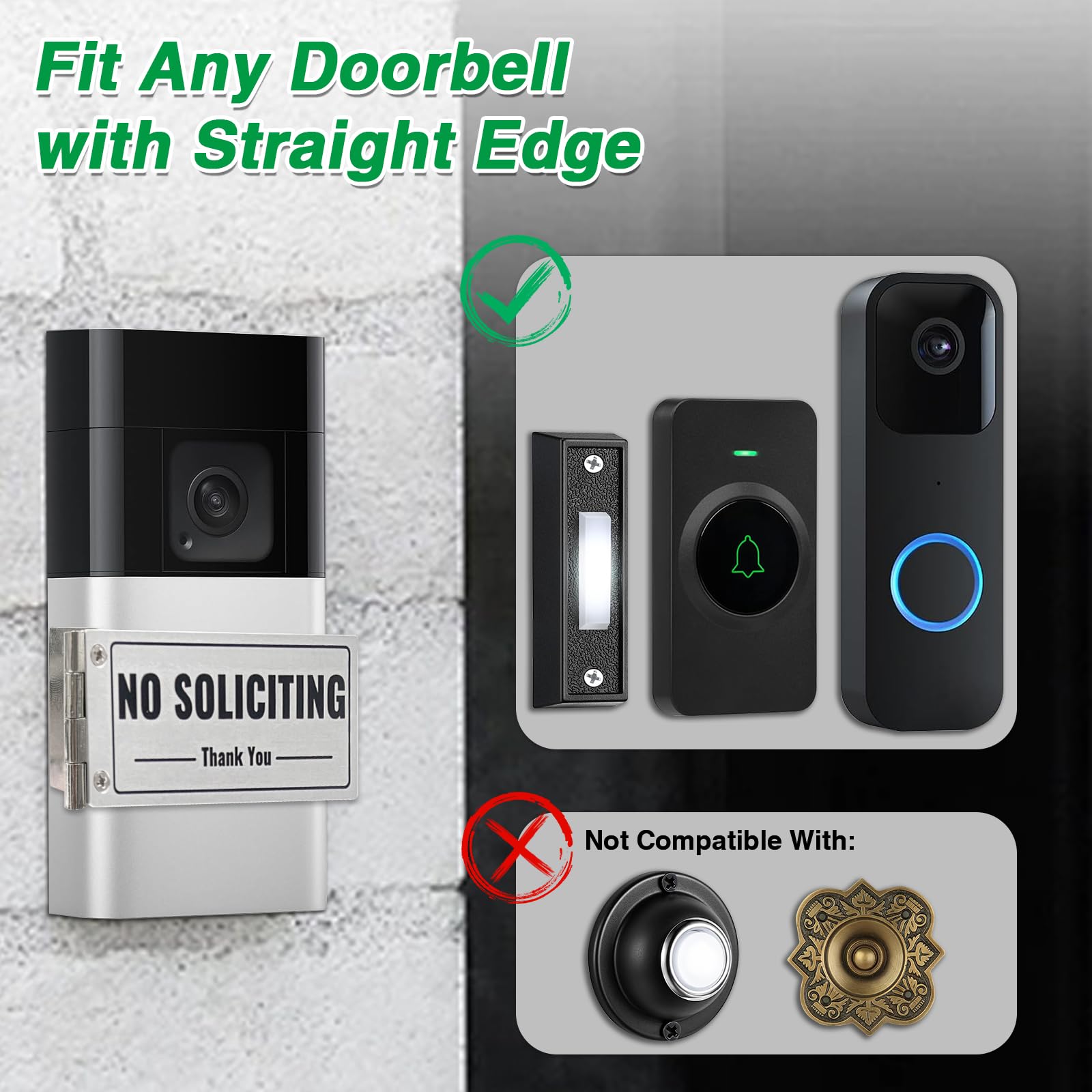 SZTGR included three metal signs for No Soliciting and Do Not Disturb