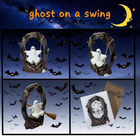 T Starlight Bright Q durable resin ghost withstands outdoor display with fade resistance.