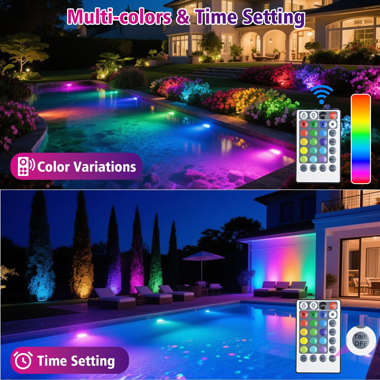 T-SUN IP68 waterproof LED aquarium light adds durable underwater illumination