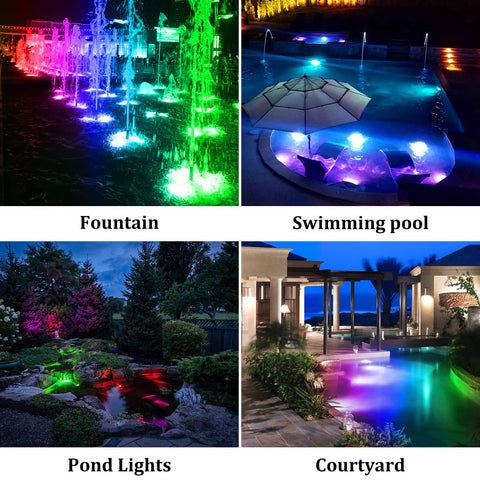 T-SUN dual install works underwater or as landscape lighting