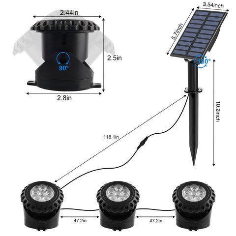 T-SUN IP68 waterproof design for reliable underwater use and outdoor setup