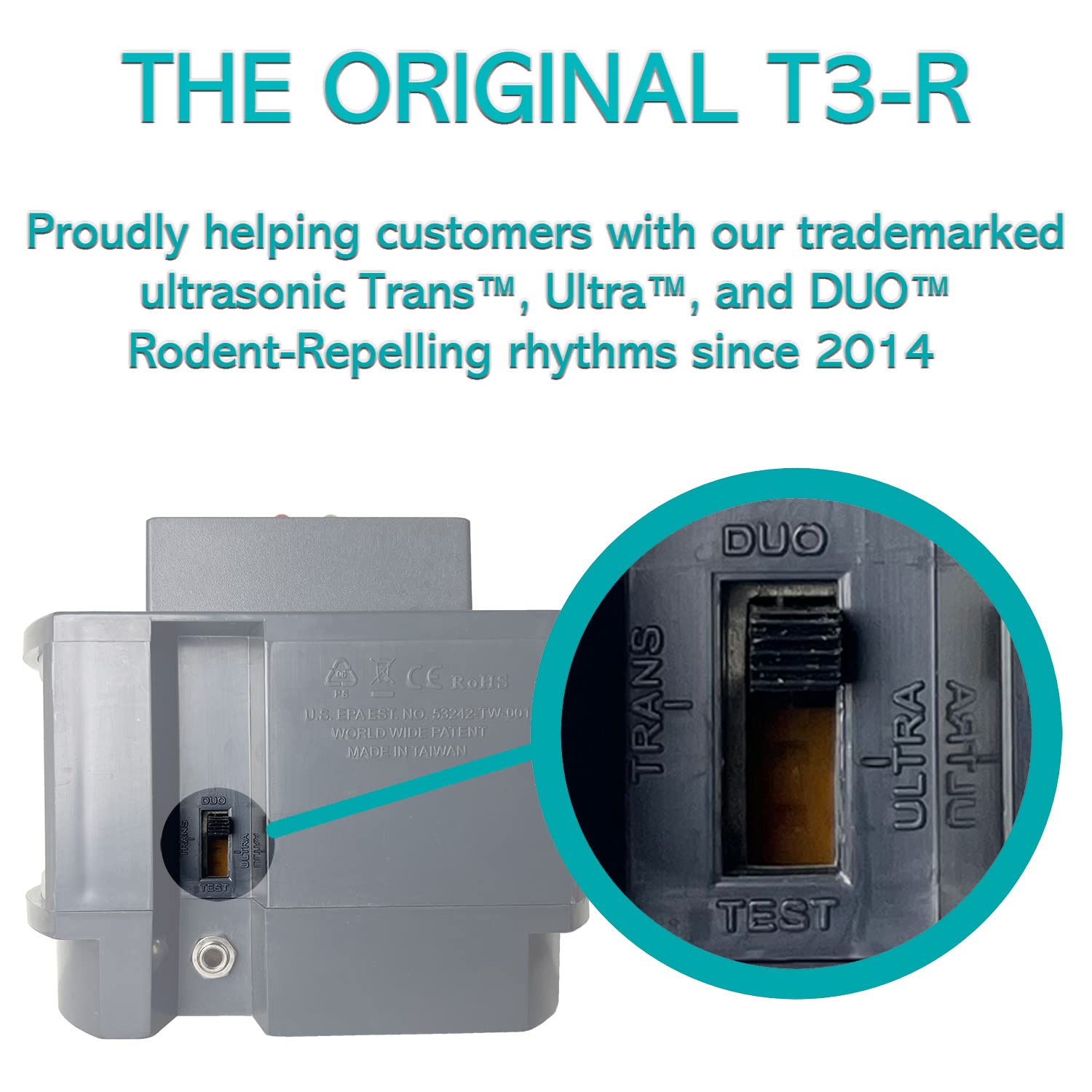 T3-R compact design fits neatly in small spaces