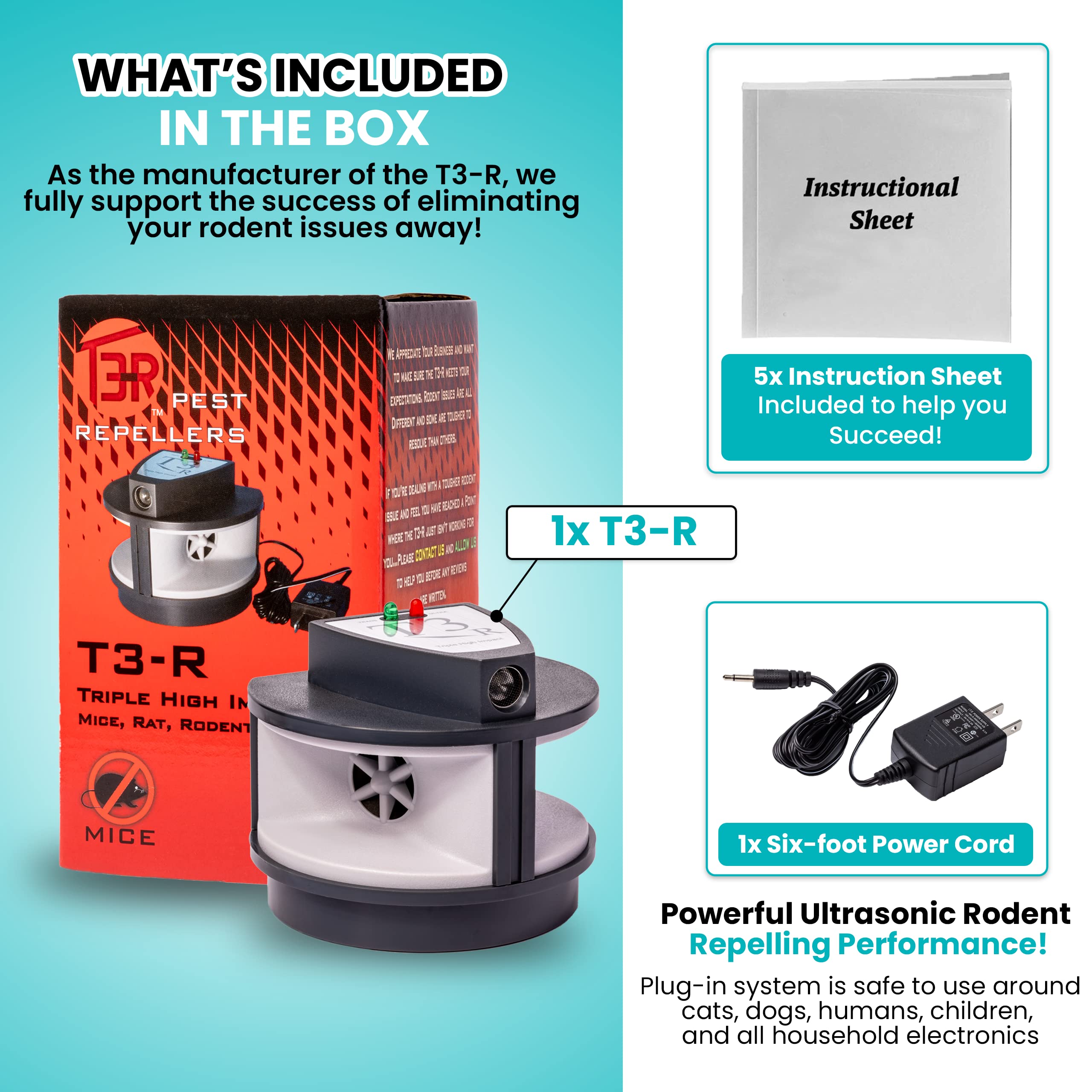 T3-R ultrasonic sound spectrum demonstrates chemical-free pest deterrence
