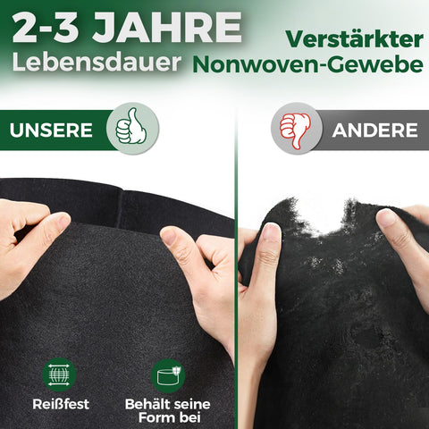 T4U breathable fabric grow bag improves airflow for healthier roots.