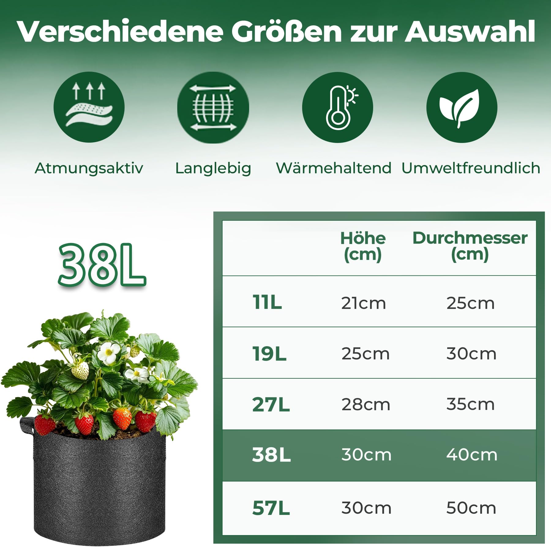 T4U 10-gallon outdoor bag ideal for tomatoes and potatoes.