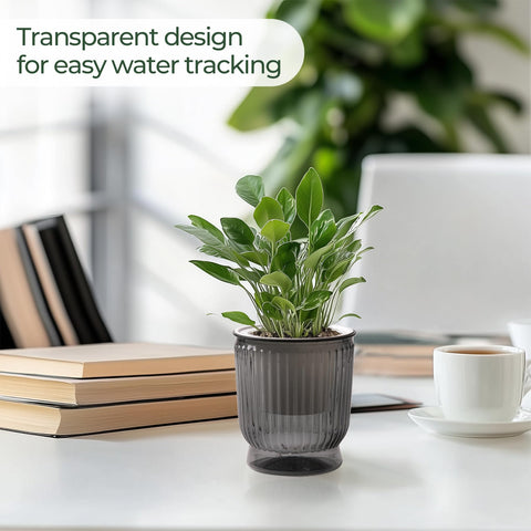 4-pack packaging of T4U pots for organizing multiple indoor plants.