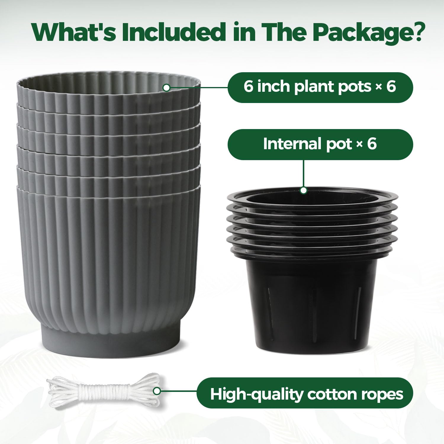 T4U 6 inch self-watering pot ideal for African violets and delicate blooms