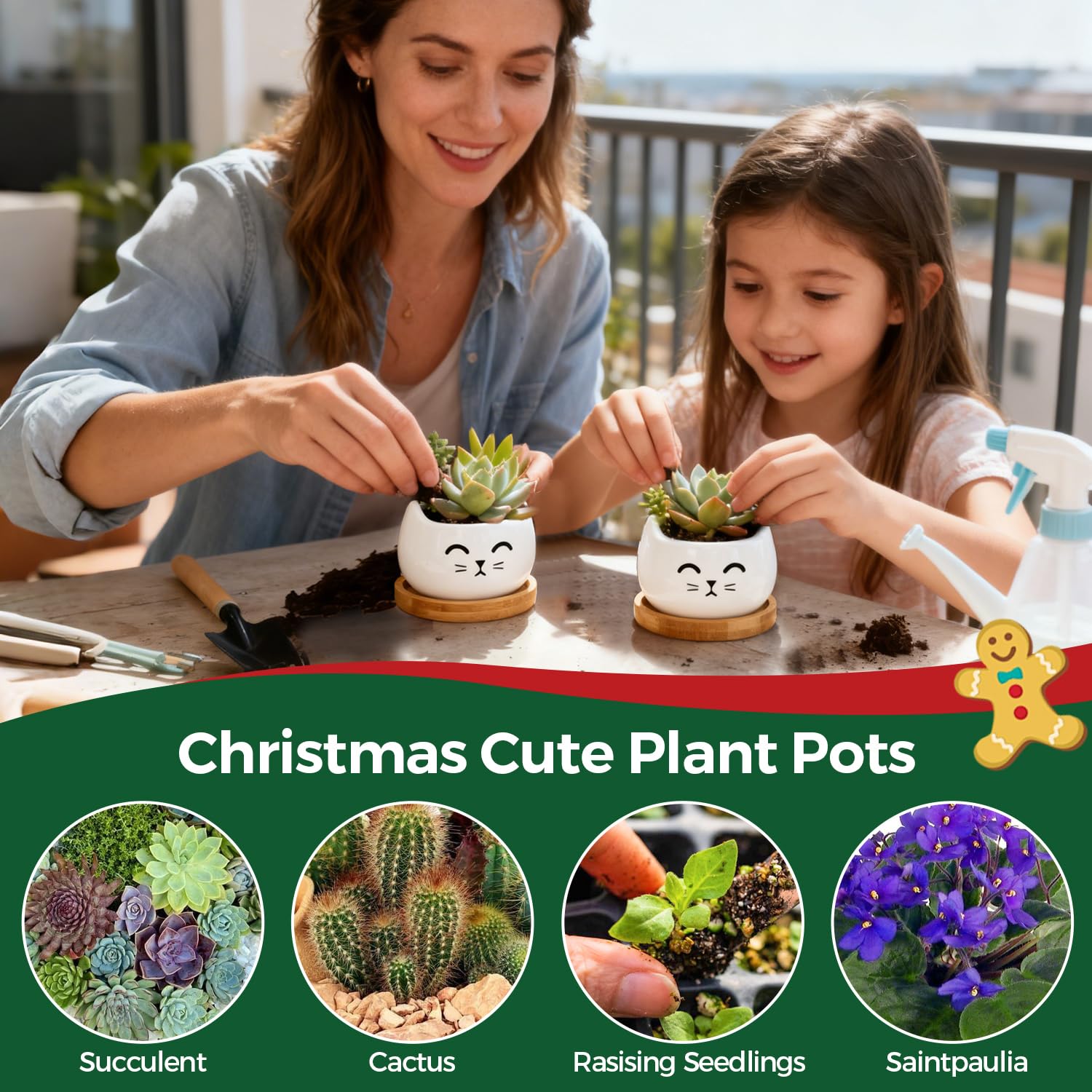 T4U cat planter gift-ready packaging for plant lovers.