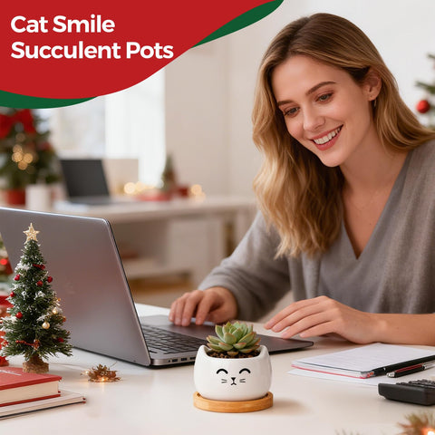 T4U cat planter gloss finish complements modern interiors.
