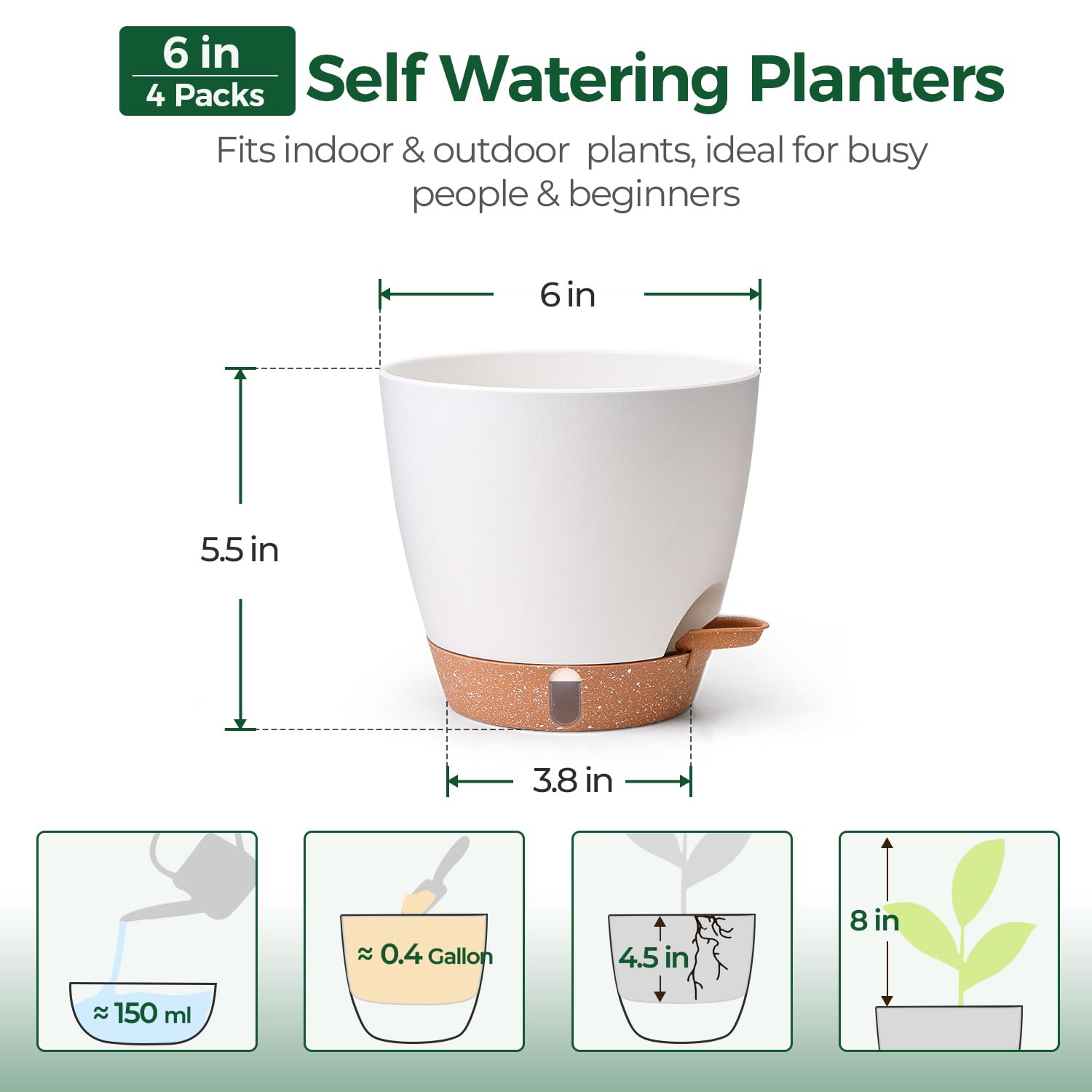 T4U deep reservoir supports long intervals between watering
