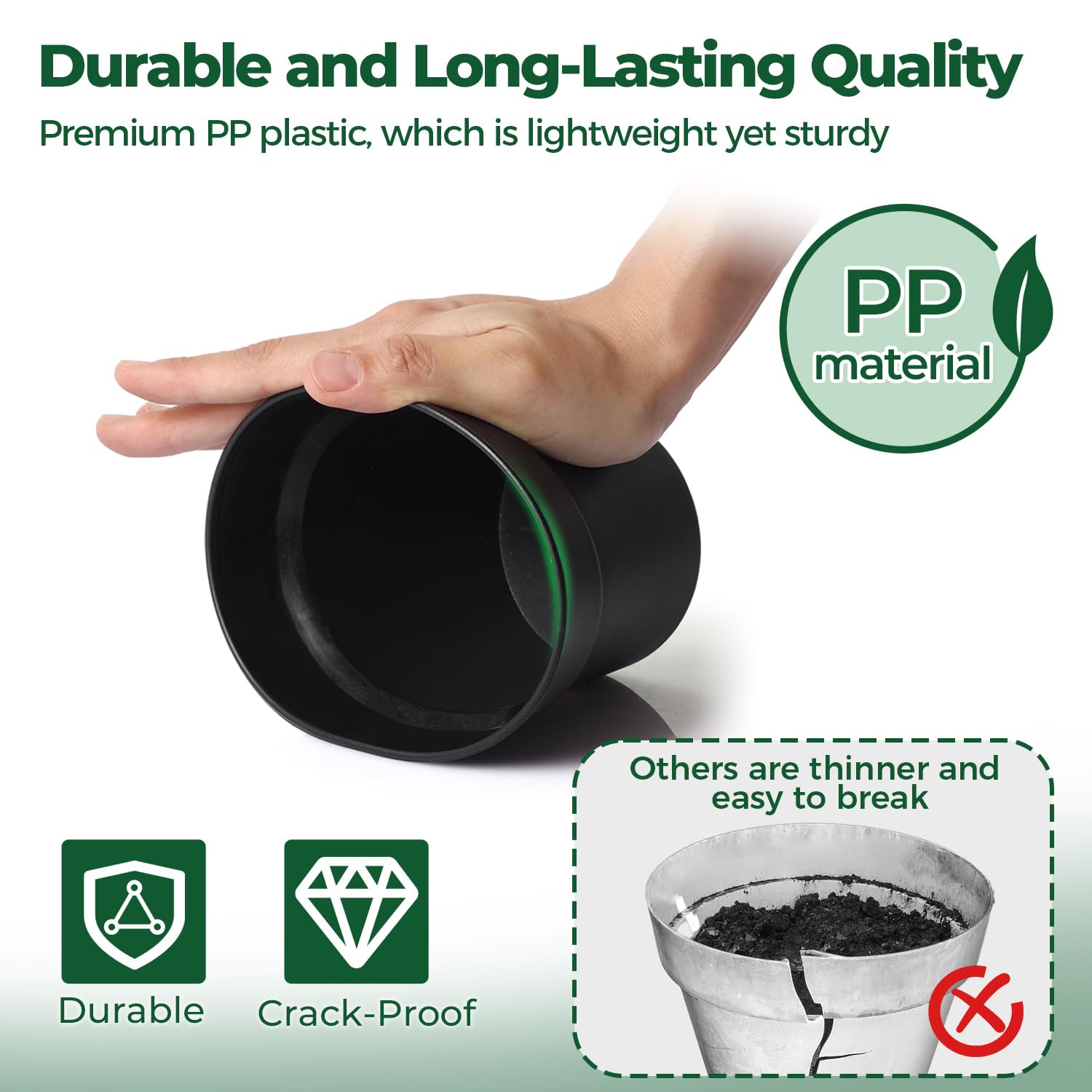 T4U drainage holes promote air and water flow for healthier roots