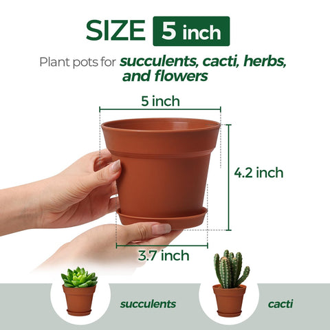 T4U durable lightweight plastic pot ready for easy handling and outdoor use.