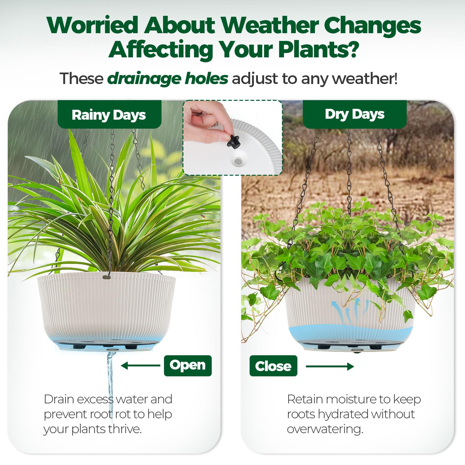 T4U durable plant hanger supports up to 6 kg for indoor or outdoor use.