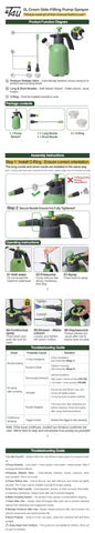 Half-gallon capacity of the T4U sprayer for small to medium tasks