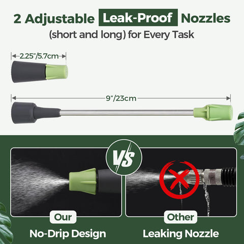 Leak-proof nozzle on the T4U sprayer keeps spraying clean